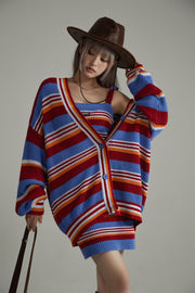 Striped Knit Cardigan