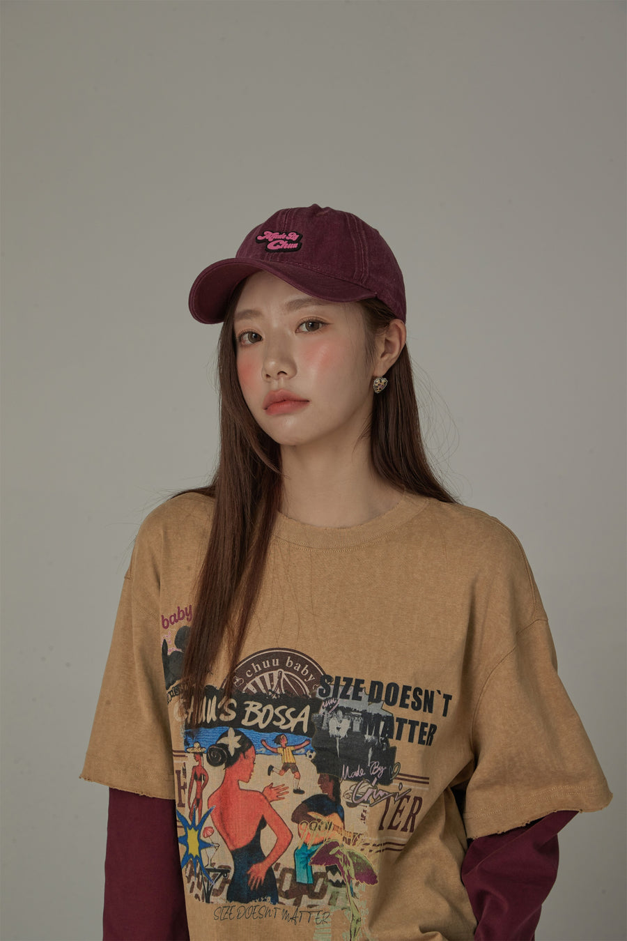 CHUU Size Doesnt Matter Beach Day Loose Fit T-Shirt