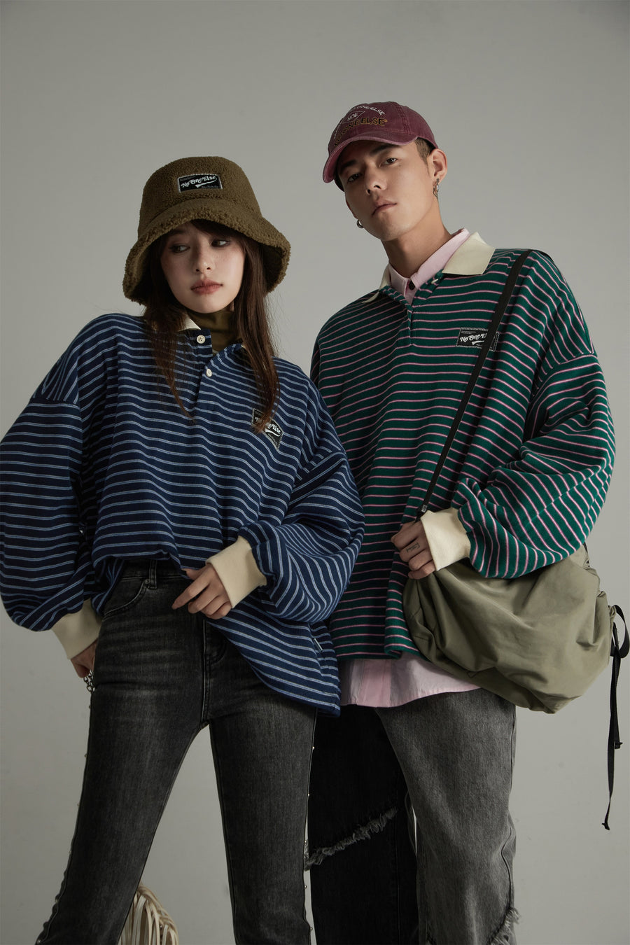 CHUU Stripe Inner Layer Sweatshirt