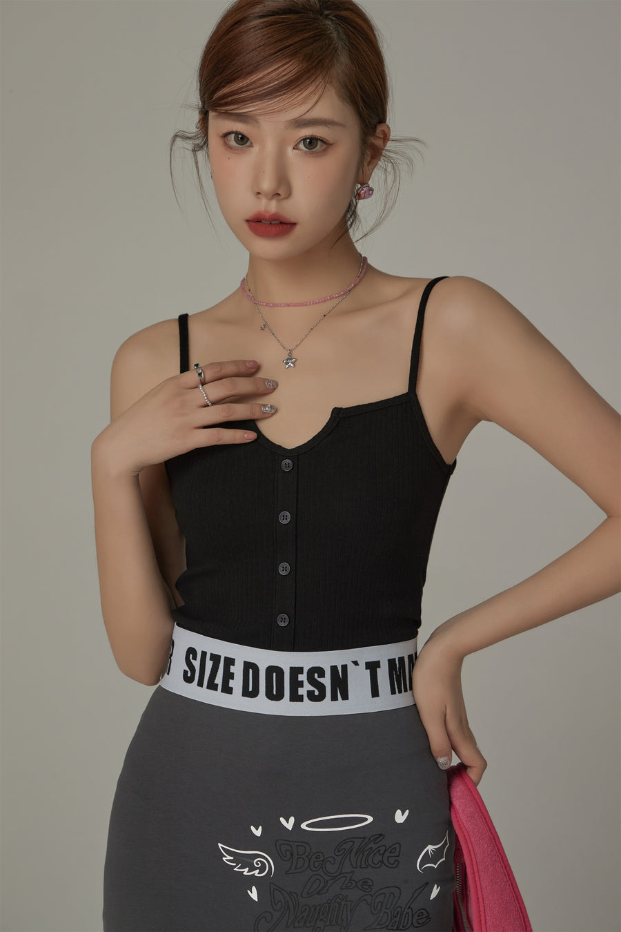 CHUU Slim Ribbed Top