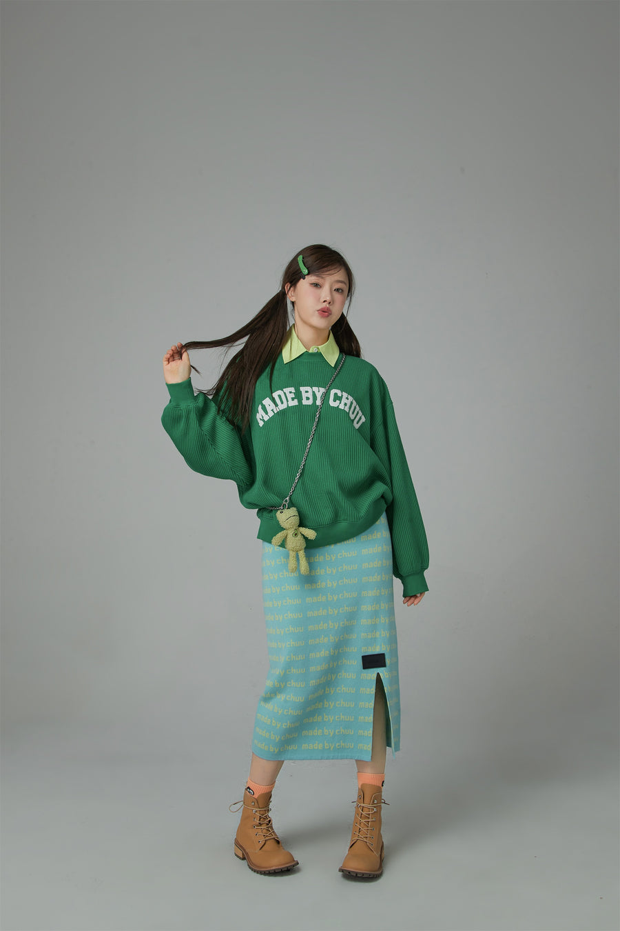 CHUU Made By Chuu Maxi Knit Skirt