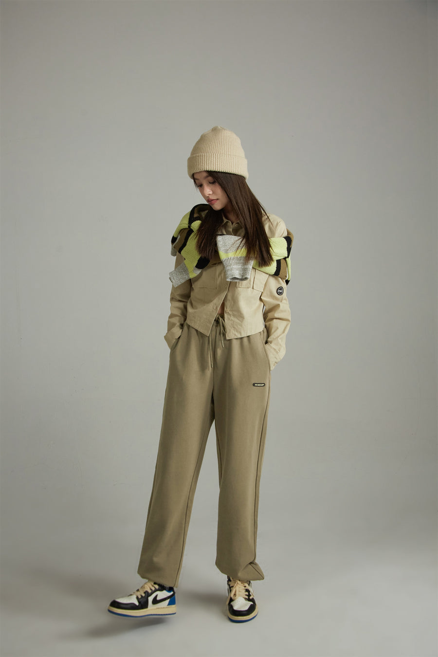 CHUU High Waist Loose Fit Jogger Pants