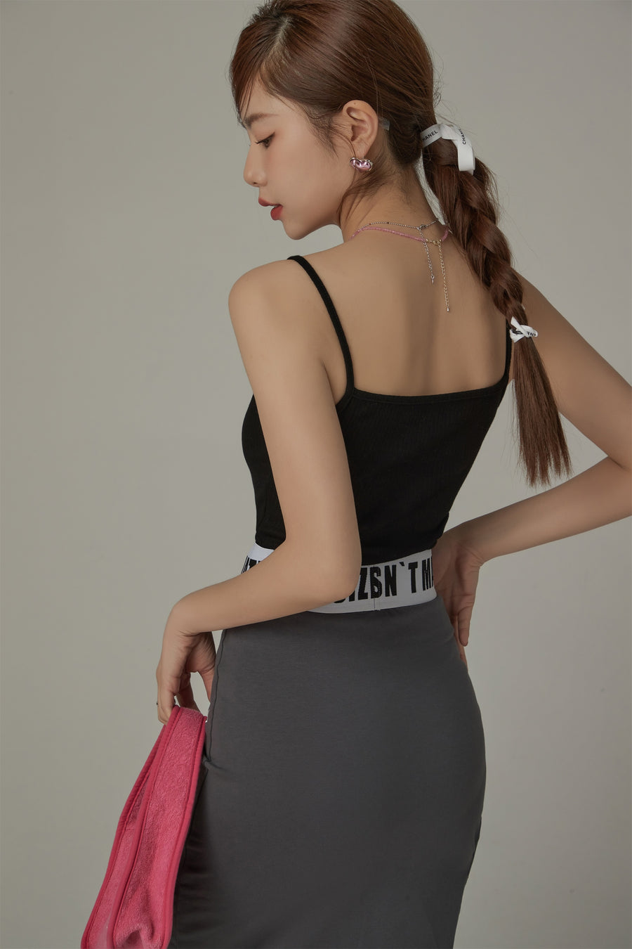 CHUU Slim Ribbed Top