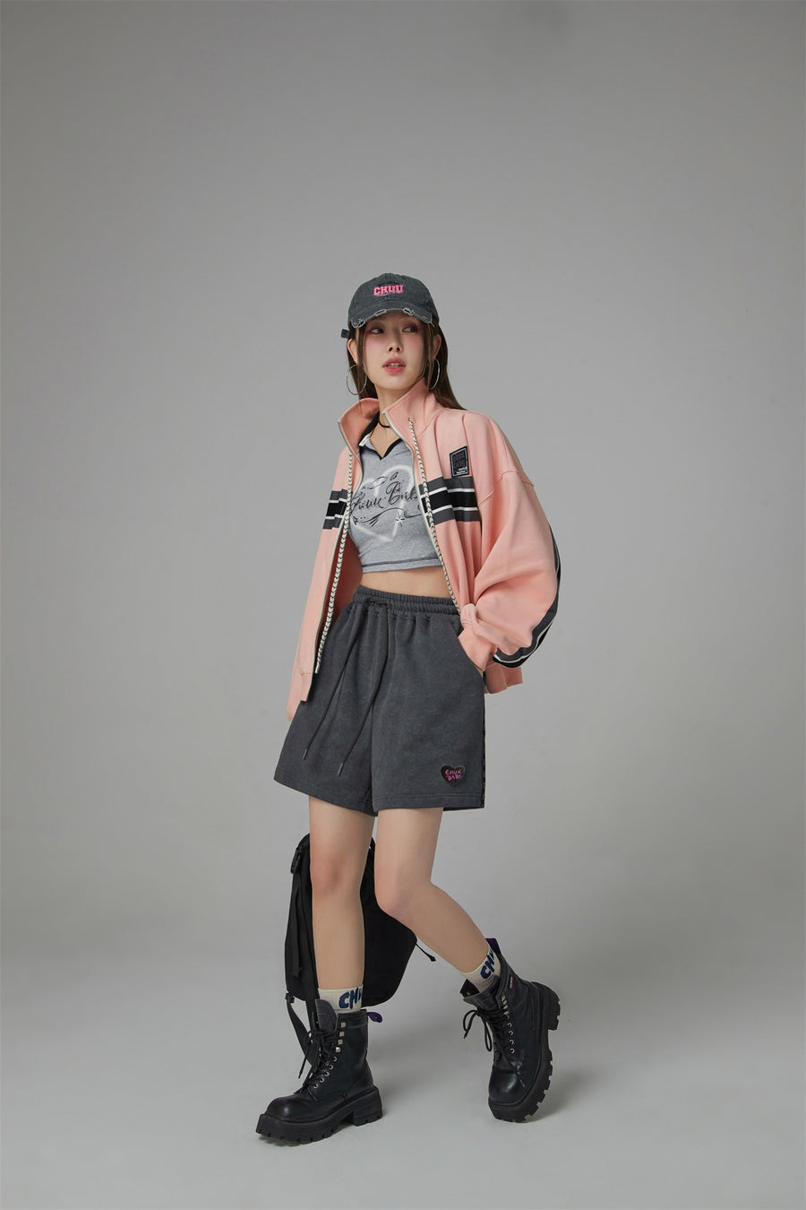 CHUU Through Time Zip-Up Loose-Fit Jacket