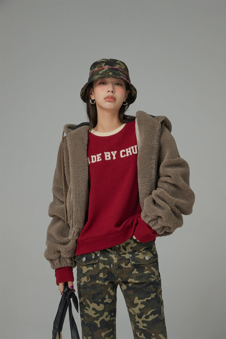 CHUU Canvas Textured Sweater