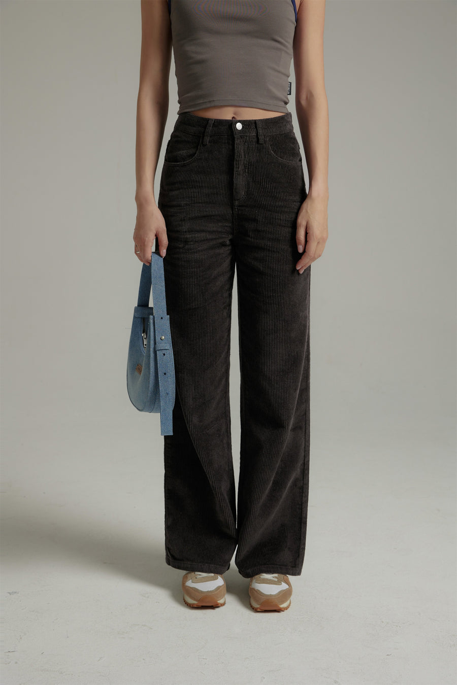 CHUU Neutral Corduroy Straight Pants