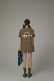 Made By Chuu Lettering Loose Fit T-Shirt