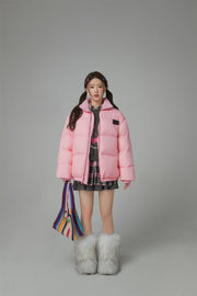 Duck Down High Neck Padded Coat