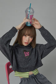 Chuu Baby Heart Crop Hoodie