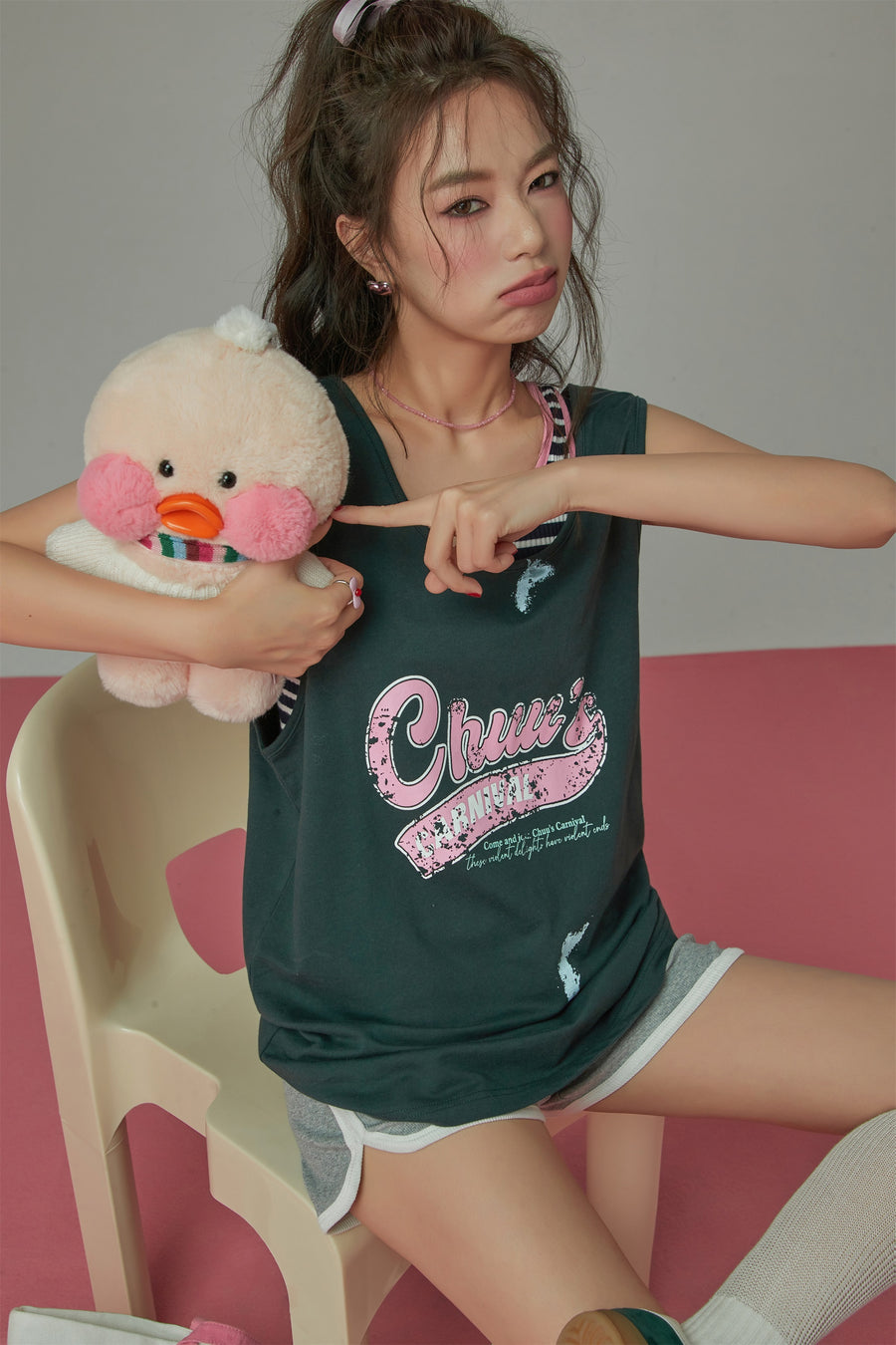 CHUU Carnival Loose Fit Sleeveless T-Shirt