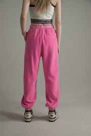 Waistband Wide Jogger Pants