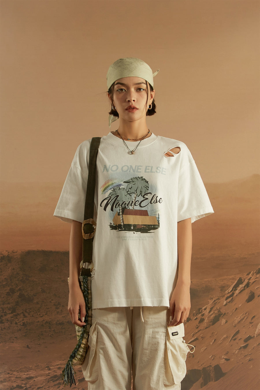 CHUU Printed Boxy T-Shirt