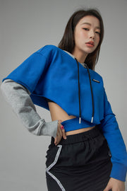 Side Slit Color Hoodie