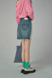 Two Faced Denim Mini Skirt