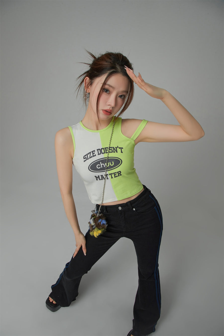 CHUU Size Doesnt Matter Printed Sleeveless Top