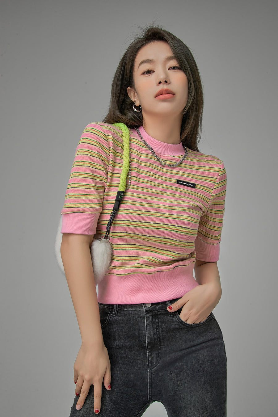 CHUU Wishing To Speak Out Stripes Top