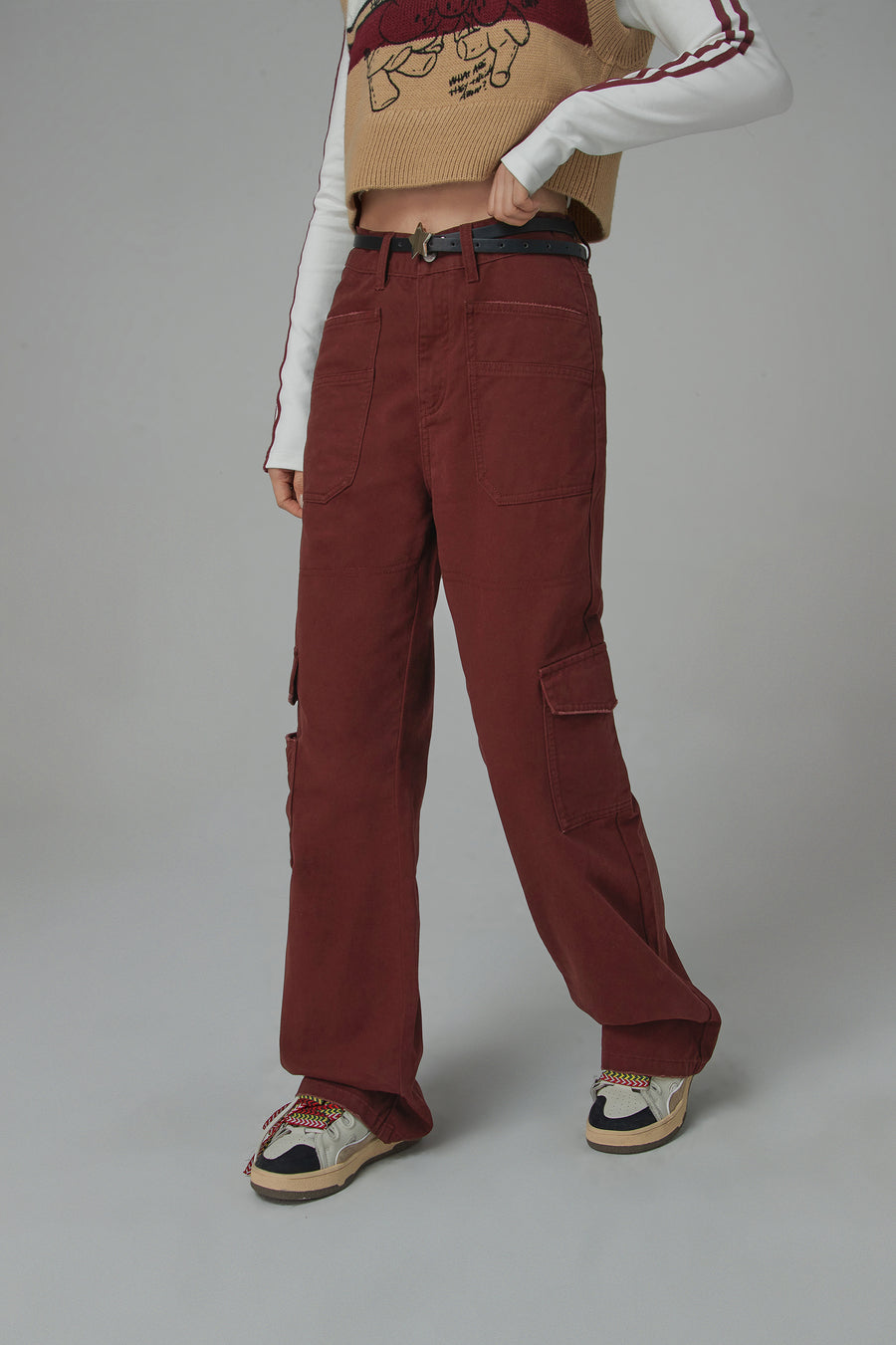 CHUU A Moment Cargo Cotton Pants