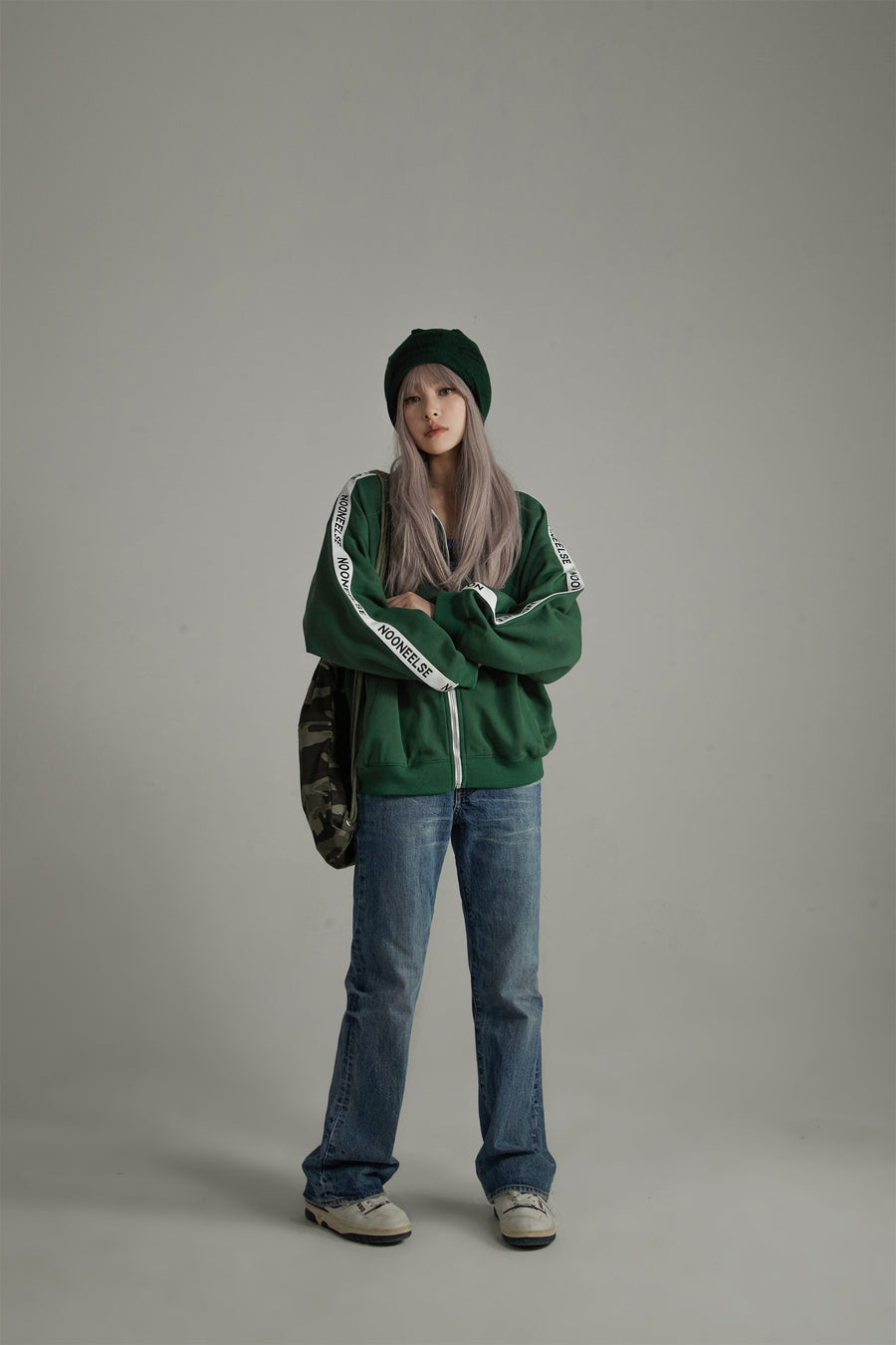 CHUU High-Neck Zip-Up Jogger Jacket