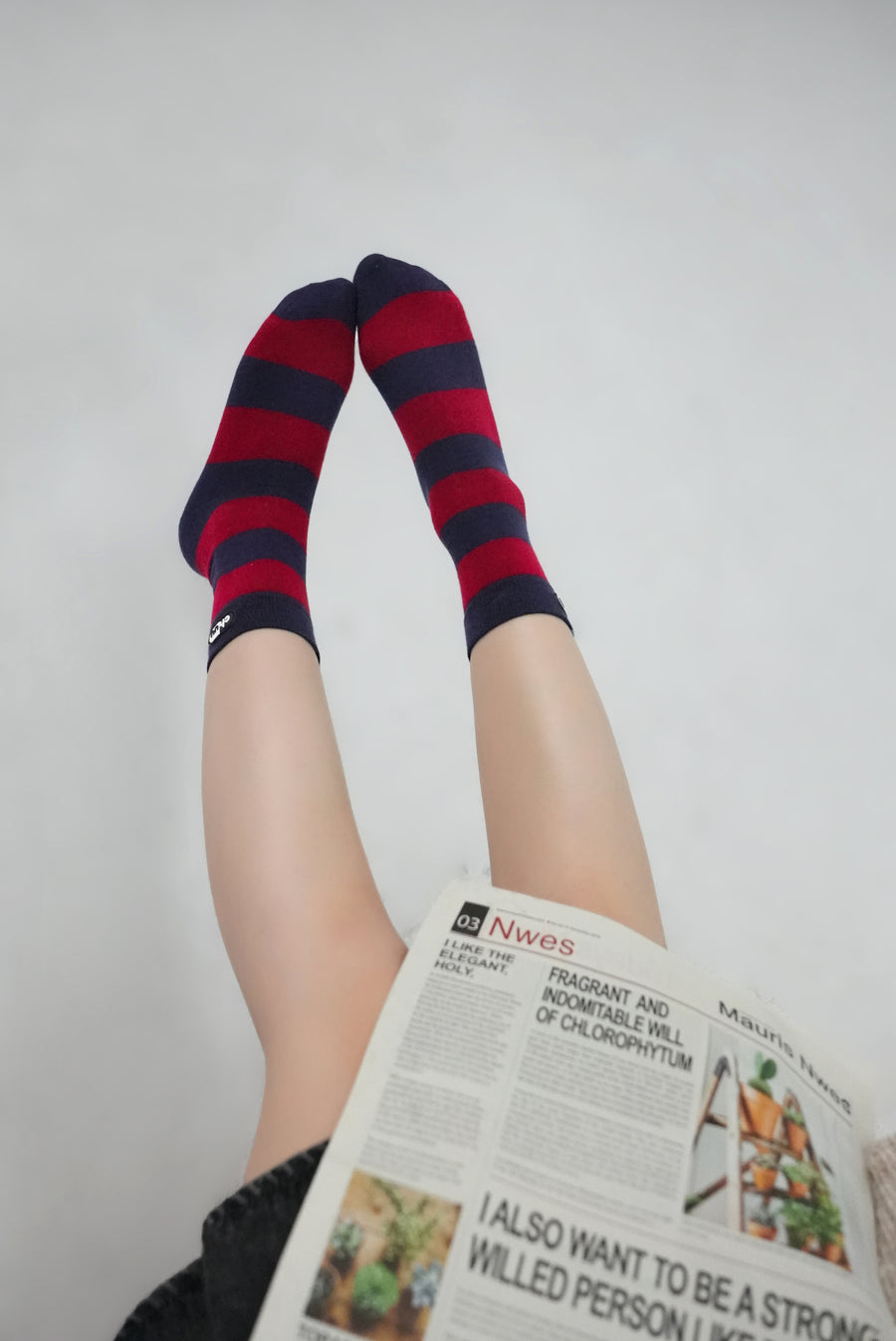 CHUU Taking Control Color Stripe Socks