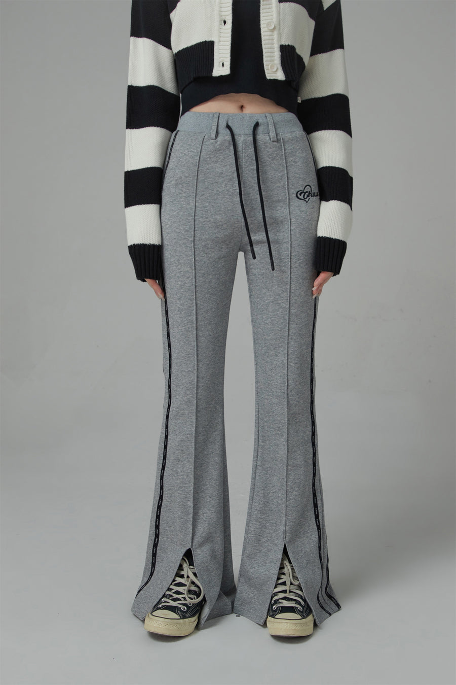 CHUU Slit Bootcut Sweat Pants