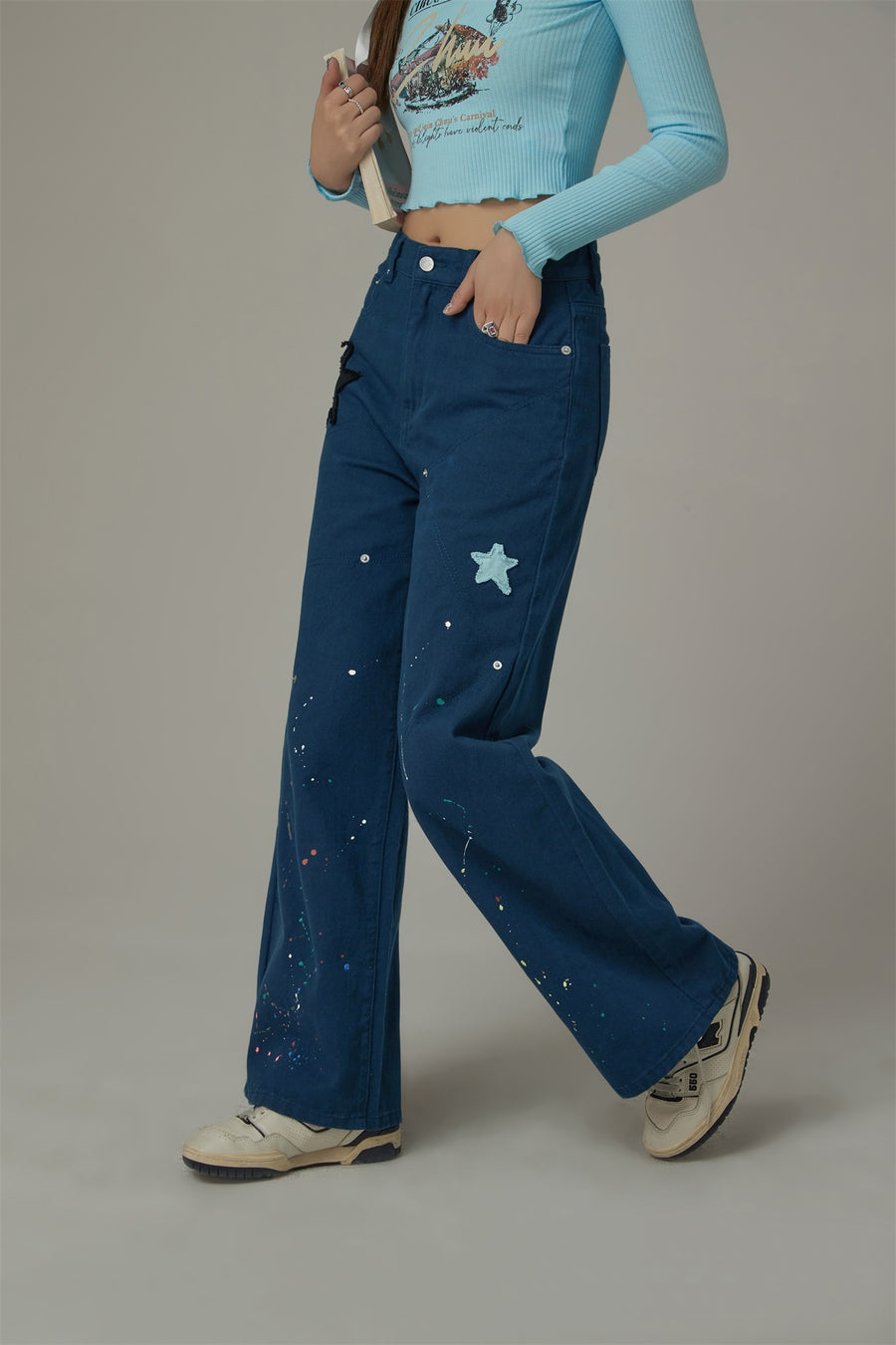 CHUU Star Wide Pants