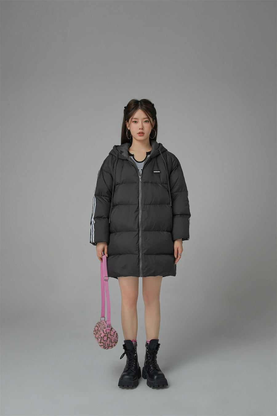 CHUU Duck Down Hooded Padded Coat