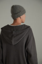 Simple V-Neck Loose Fit Hoodie