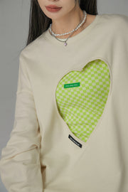 Show Me Your Heart Cutout Sweatshirt