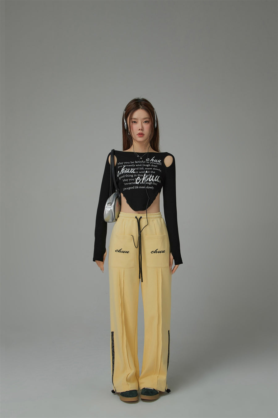 CHUU Two Way Leg Wide Pants