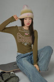 Hot Chili Open Shoulder T-Shirt