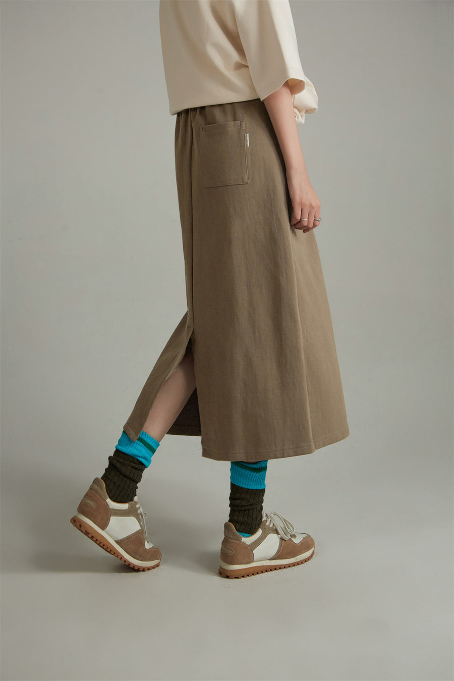 CHUU Cotton Sweatshirt Skirt