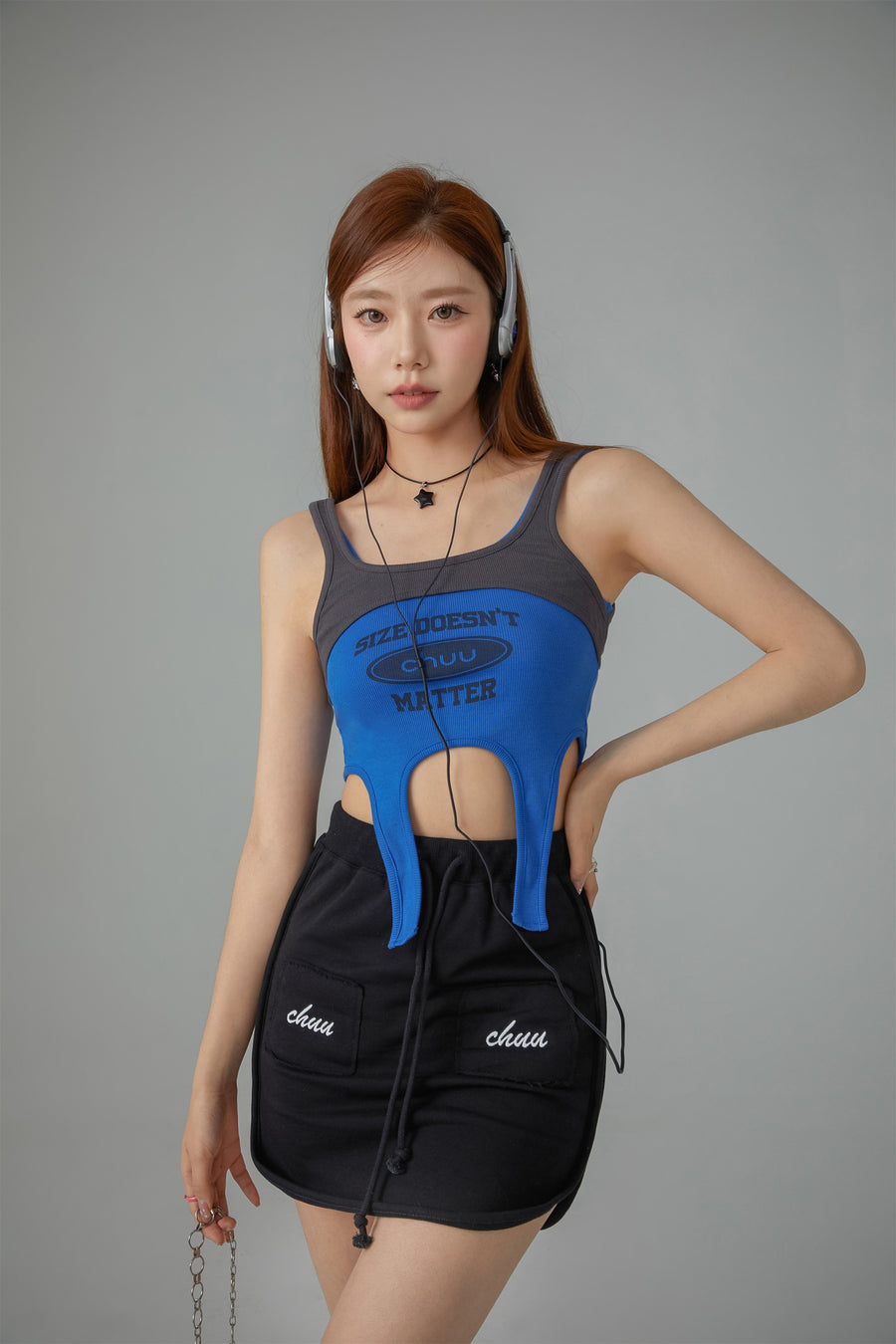 CHUU Size Doesnt Matter Sleeveless Crop Top