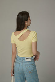 Cut Out Slim T-Shirt