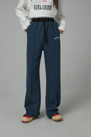 Wide-Leg Simple Jogger Pants