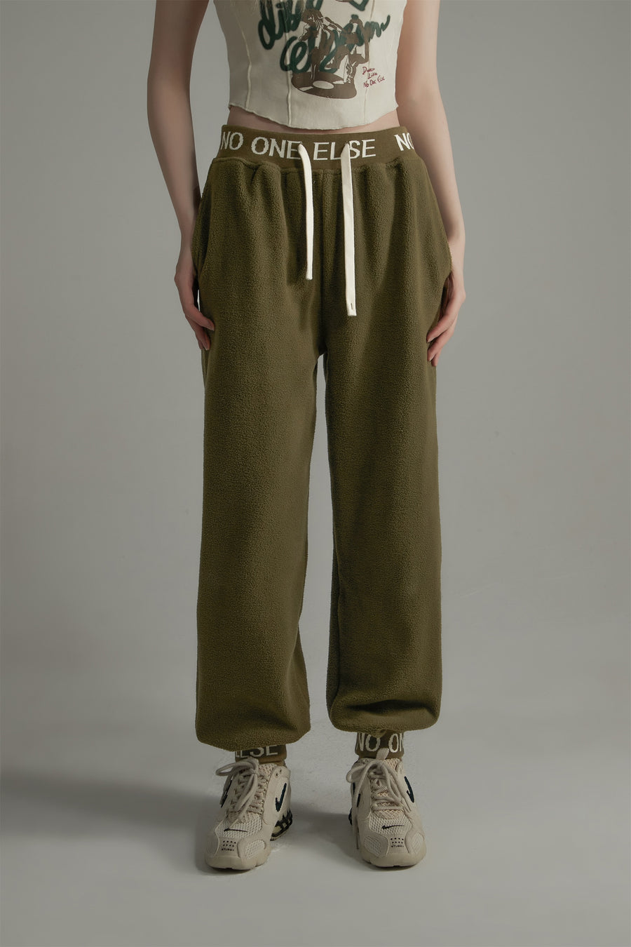 CHUU Waistband Wide Jogger Pants