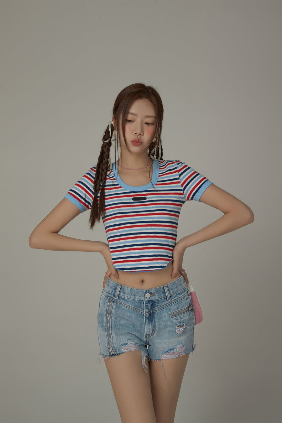 CHUU Color Stripe T-Shirt