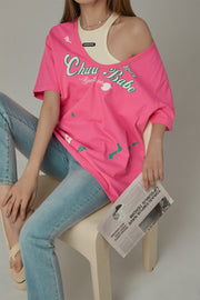 Chuu Babe U-Neck Loose-Fit T-Shirt