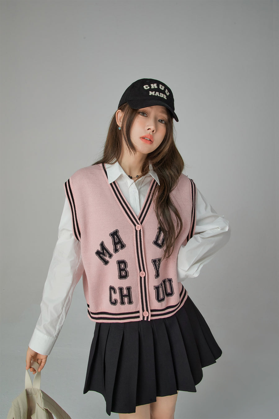 CHUU Button Up Pocket Crop Shirt