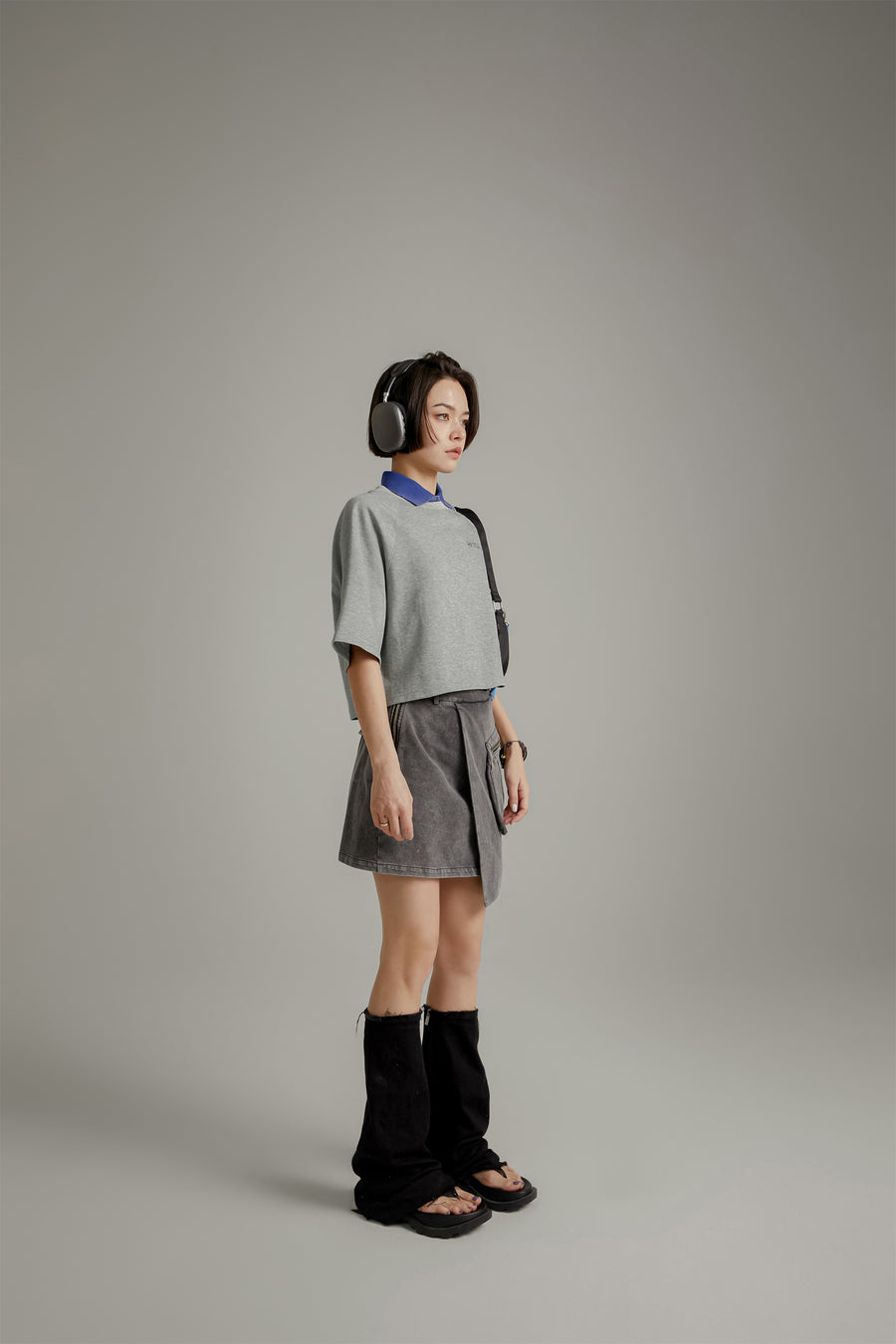 CHUU Raglan Cropped T-Shirt