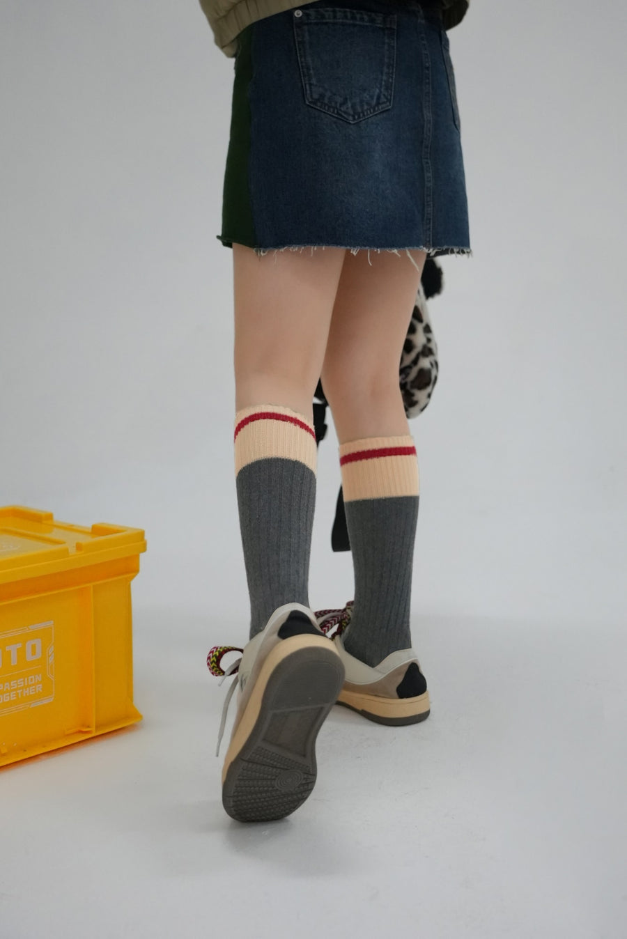 CHUU Color Matching Knit Socks