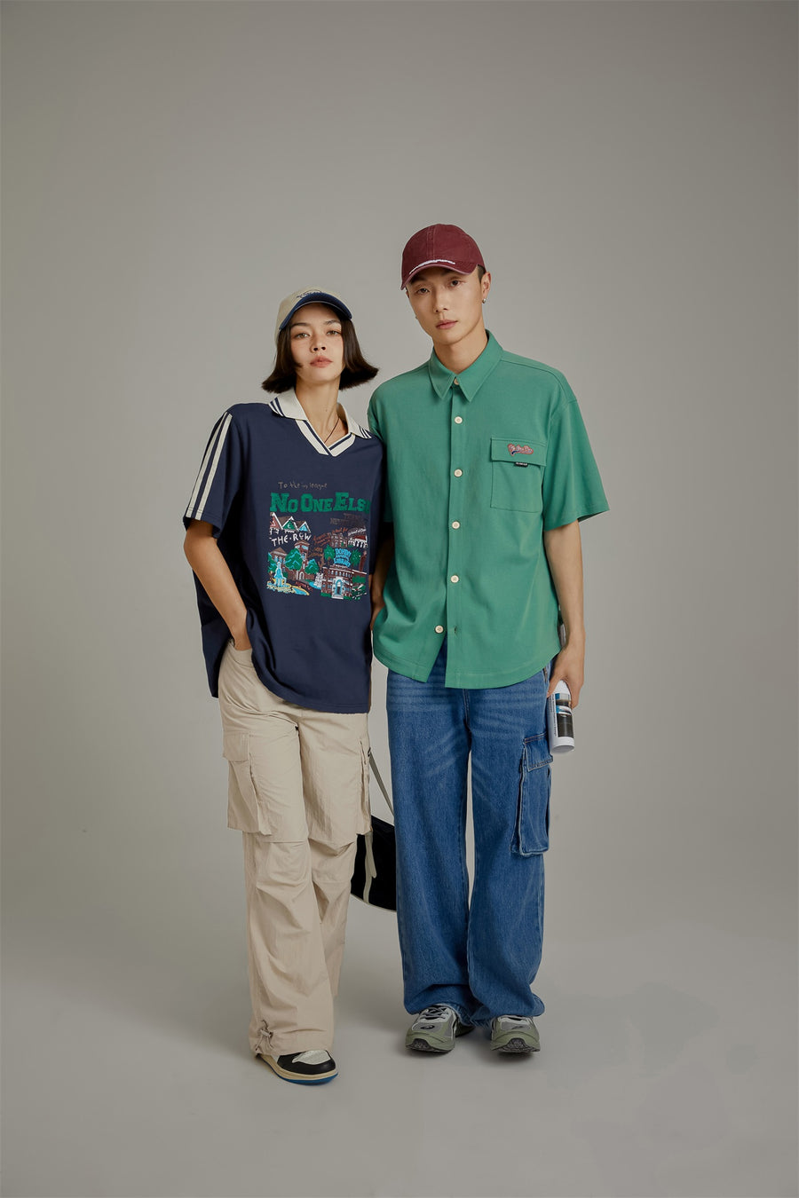 CHUU Embroidered Pocket Shirt