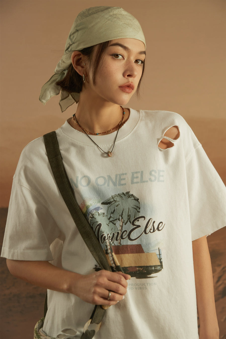 CHUU Printed Boxy T-Shirt