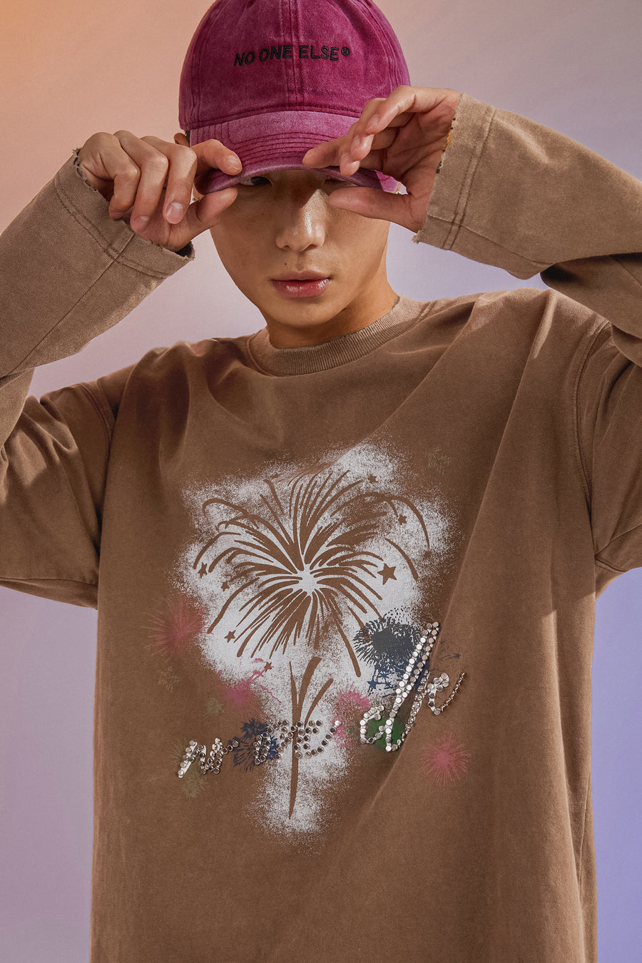 CHUU Fireworks Loose Fit Sweatshirt