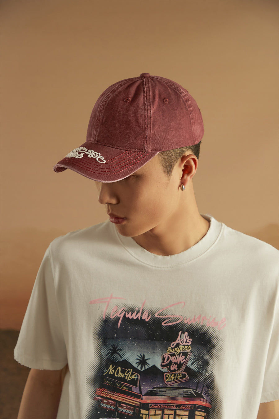 CHUU Color Embroidered Ball Cap