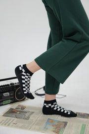 Checkerboard Fake Socks