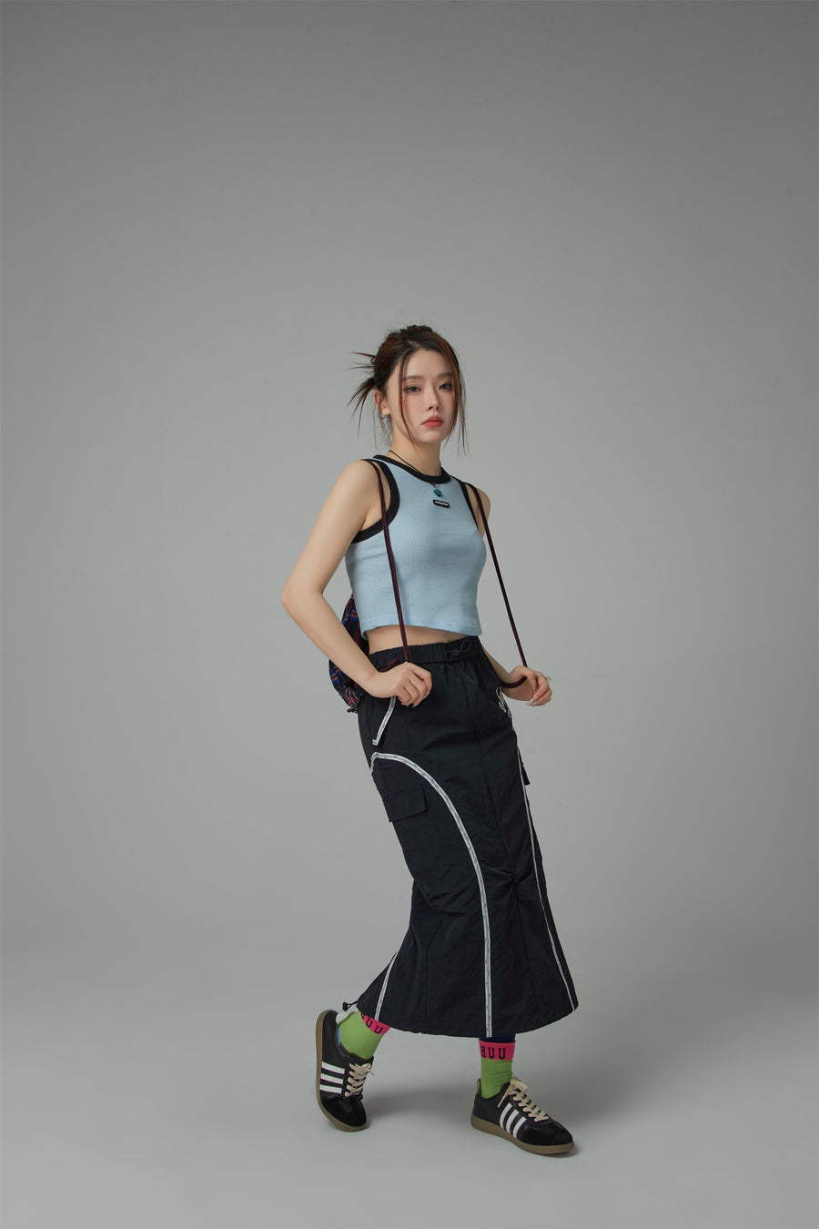 CHUU Color Slim Sleeveless Crop Top