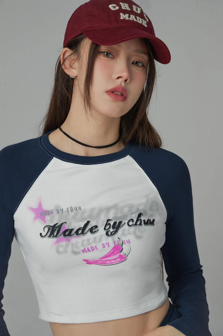 CHUU Feel Good Raglan Cropped T-Shirt