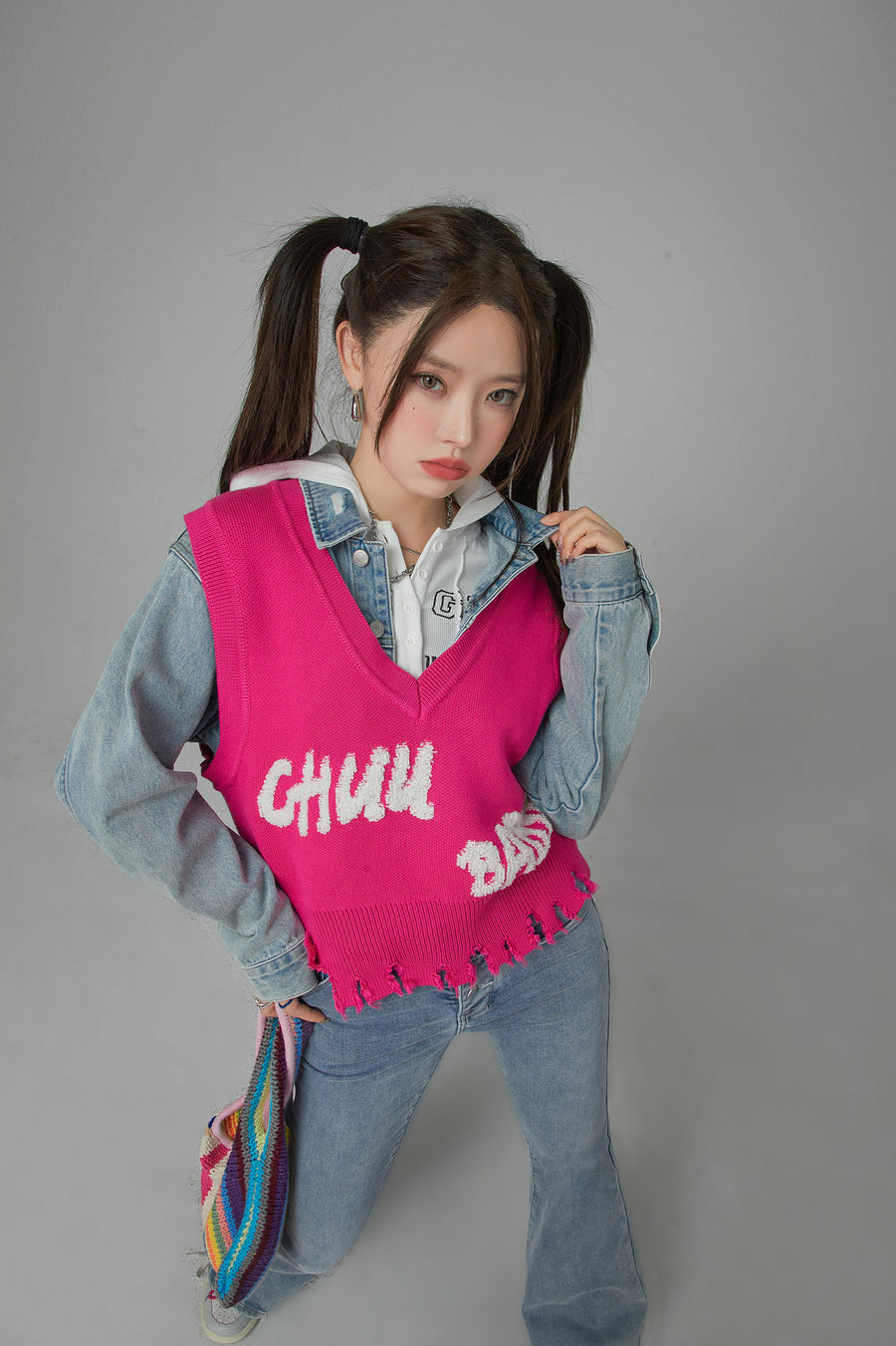 CHUU My Heart Is Pounding Knit Vest