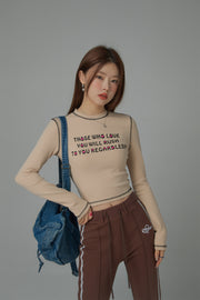 Those Who Love You Cropped Slim T-Shirt