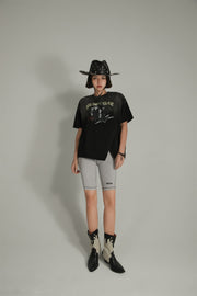Line Point Biker Shorts